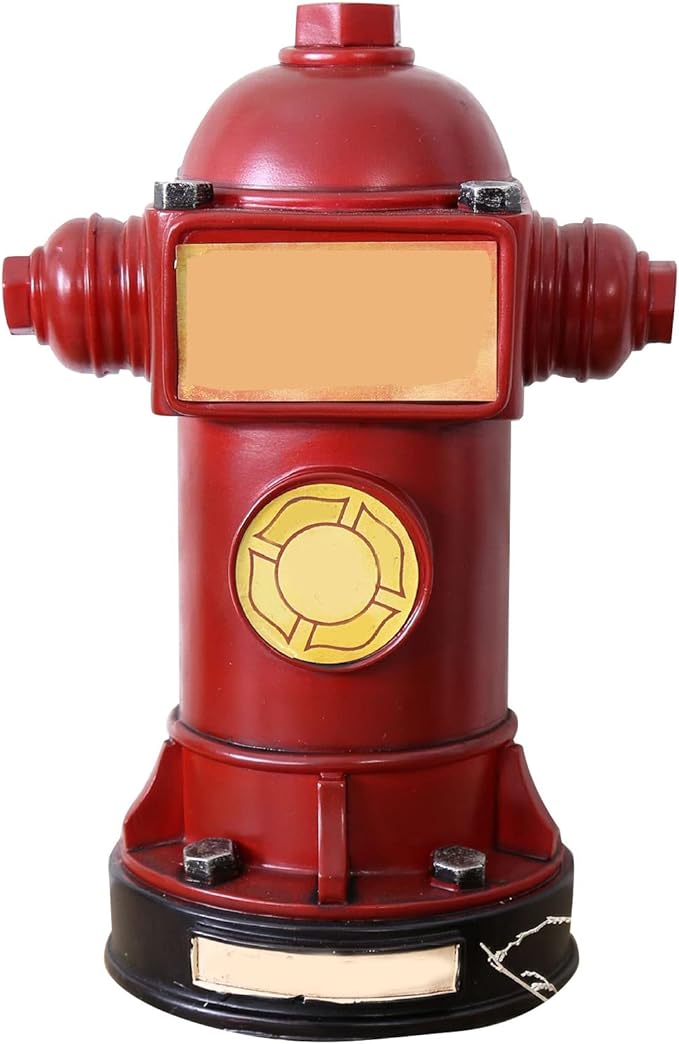 Red Fire Hydrant Money Bank Piggy Bank For Kids Birthday Gift Home Decor - Image 1