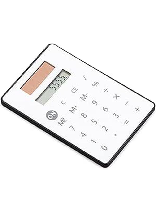 8 Digit Solar Desktop Calculator for Students Easy to Carry and Use Quiet Operation - Image 1
