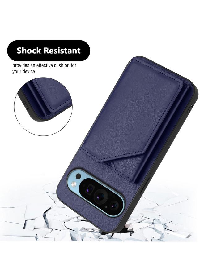 S-TOP Case For Google Pixel 9 Pro Skin Feel Four Card Slots Phone Case with Wrist Strap - Image 3