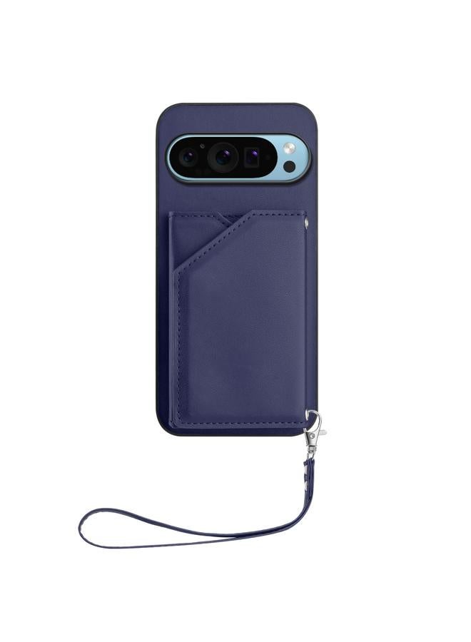 S-TOP Case For Google Pixel 9 Pro Skin Feel Four Card Slots Phone Case with Wrist Strap - Image 2