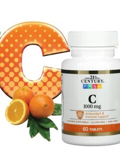 21st CENTURY Vitamin C Antioxidant And Immune Support 1000 mg 60 Tablets (2 Pack)  - Image 2