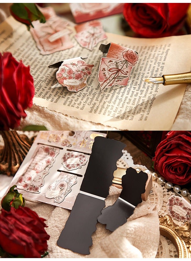 Magnetic Bookmarks, 12 PCS Magnet Page Markers Retro Rose Style Pattern Assorted Page Clips Book Markers for Students Teachers Book Lovers Book Club Library - Image 5