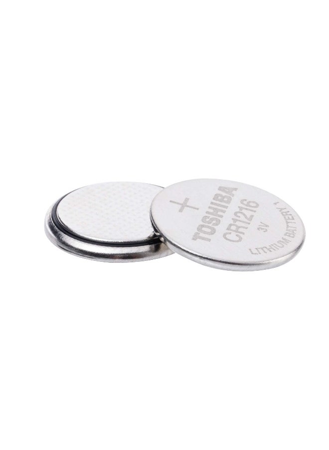 Toshiba Pack Of 5 - Cr1216 3V Lithium Coin Cell Battery Batteries  - Image 2