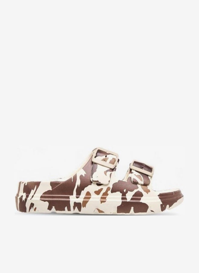 Celeste Women's Animal Print Dual Buckle Slides - Image 1