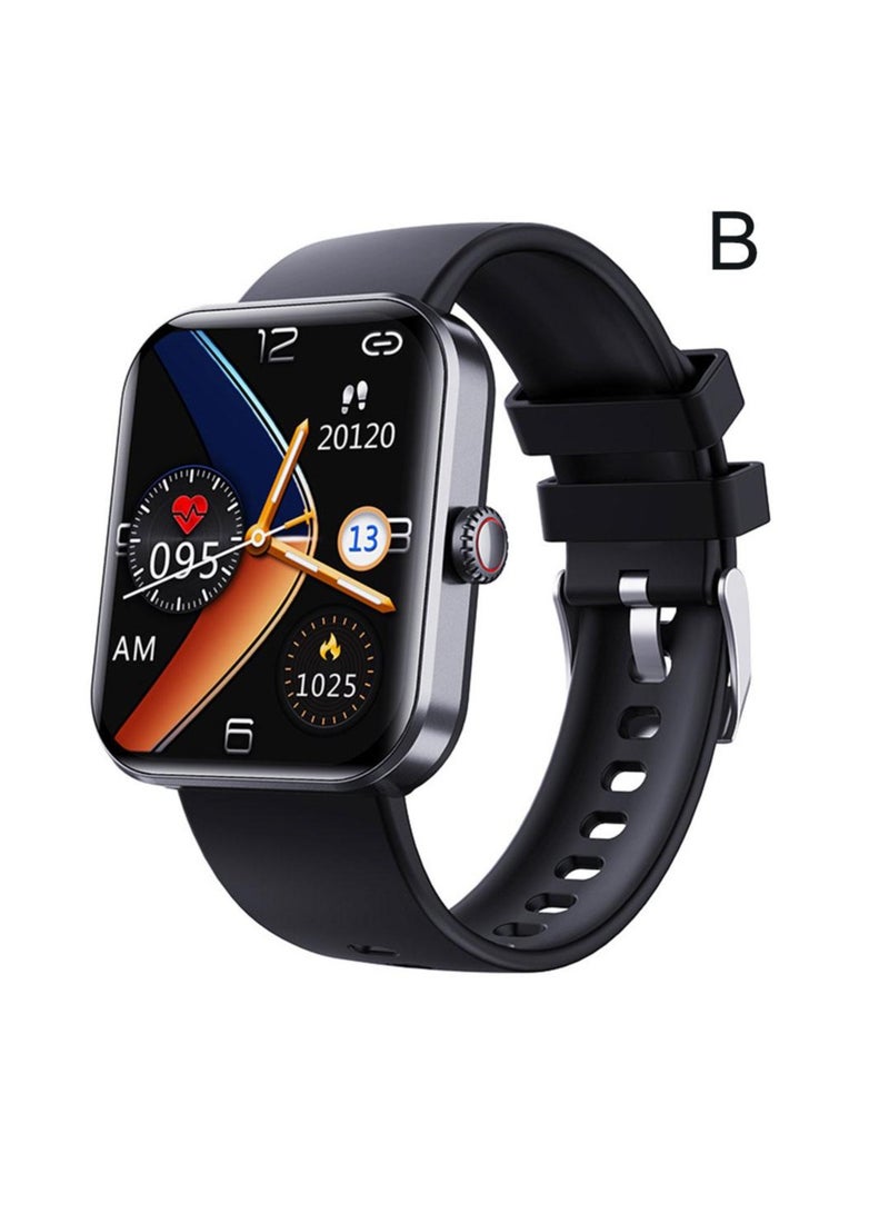 AROAQ F57L Smart Watch, Large Screen Waterproof Health Monitoring Watch, Durable Magnetic Charging Smart Bracelet, Fitness Tracker Watch With With 50+ Sports Modes, (1pc, Black) - Image 1