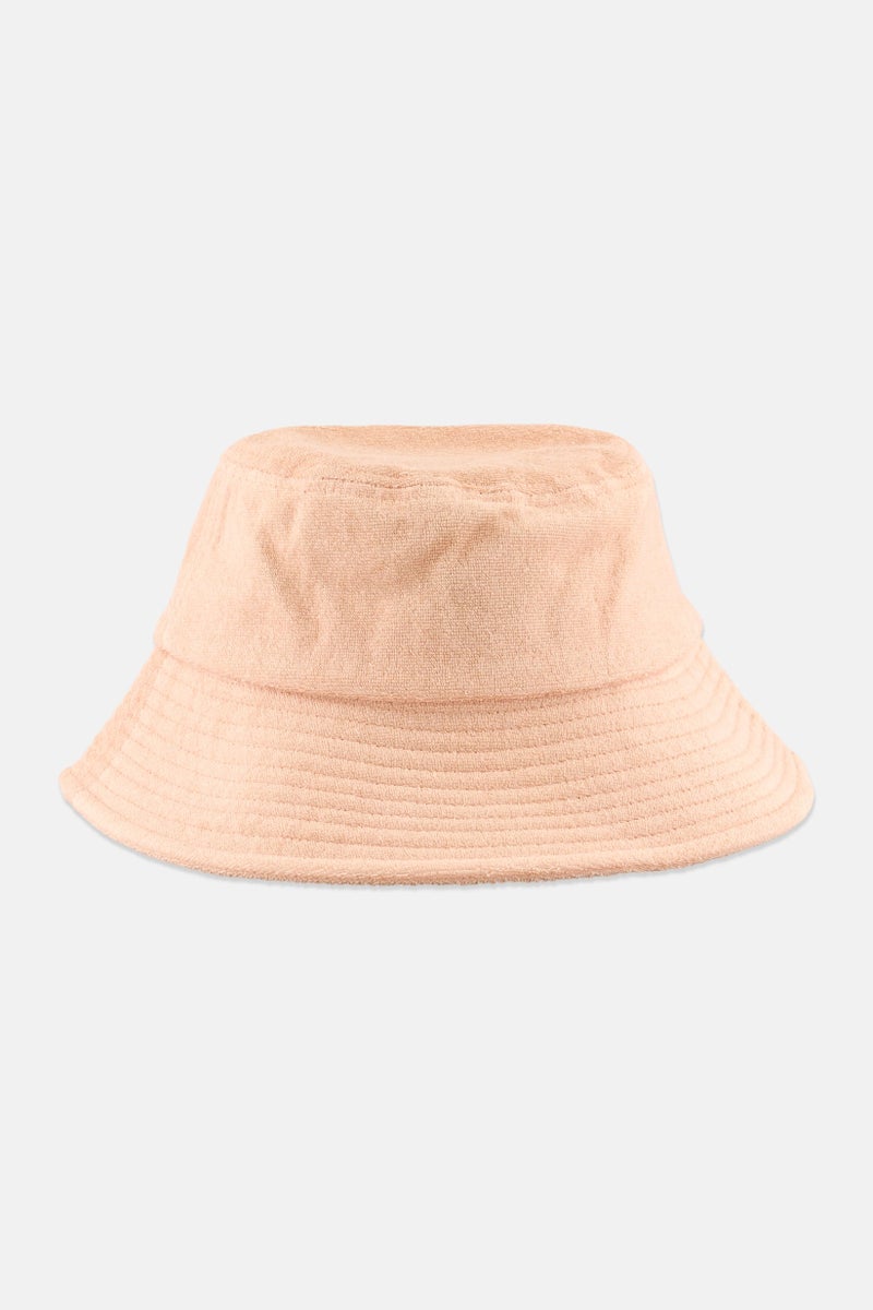 Women Brand Logo Luna Bucket Hat, Beige