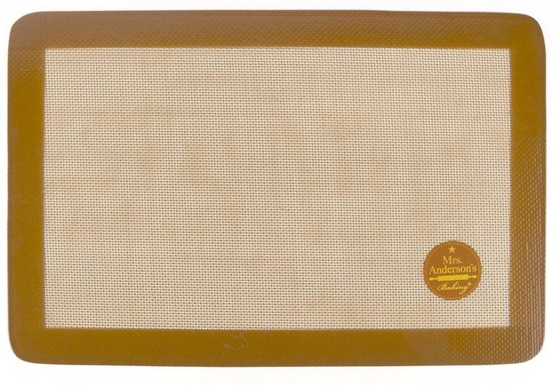 Mrs. Anderson's Baking Non-Stick Silicone Baking Mat - Reusable Oven Liner & Pastry Mat - For Breads, Cookies, Roasting & More - Bakerâ€™s Essentials - Heat-Resistant to 480Â°F - Jelly Roll Baking Mat - Image 1