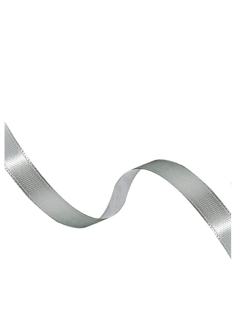 MARKQ Silver Satin Ribbon 24mm x 25yd Fabric Polyester Ribbon for Gift Wrapping Party Favors Wedding Decorations, Bow Making, Bouquets, Sewing Projects & Craft Supplies  - Image 3