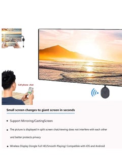 Captaintech Wireless HDMI Display Dongle Adapter TV Adapter for The APP YouTube Video Mirroring Dongle Receiver Used for iPhone Mac iOS Android Casting/Mirroring to TV/Projector/Monitor  - Image 4