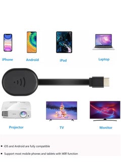 Captaintech Wireless HDMI Display Dongle Adapter TV Adapter for The APP YouTube Video Mirroring Dongle Receiver Used for iPhone Mac iOS Android Casting/Mirroring to TV/Projector/Monitor  - Image 2