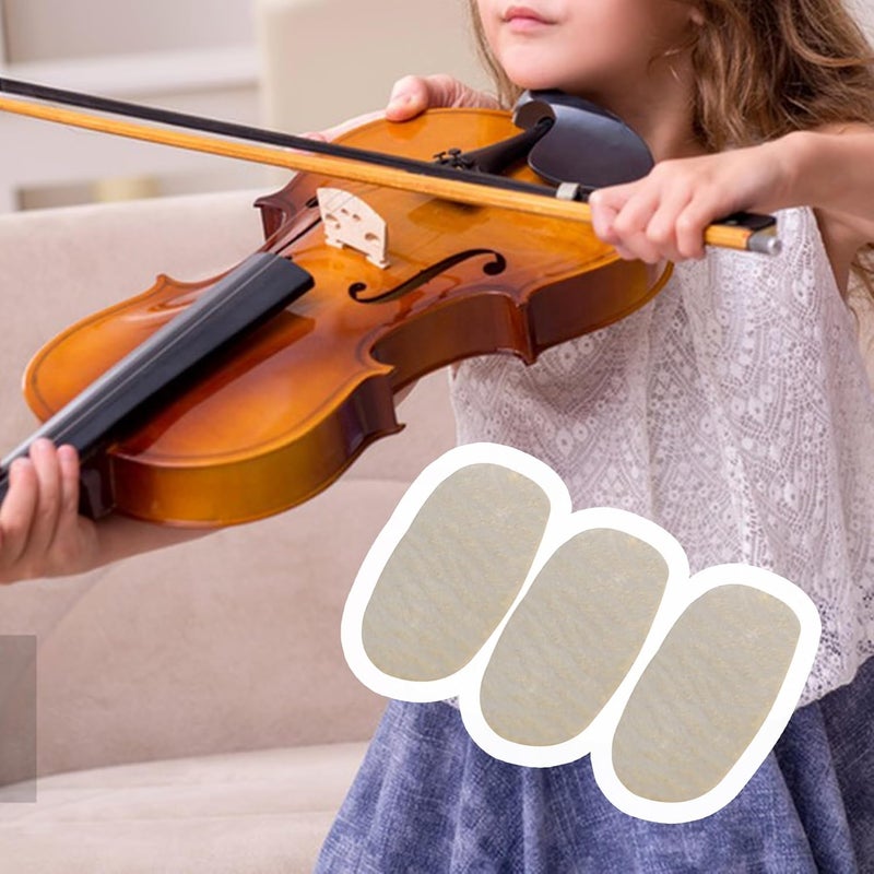 Homeswitch 5PCS White Leather Violin Bridge Parchment String Protectors E-String - Image 2