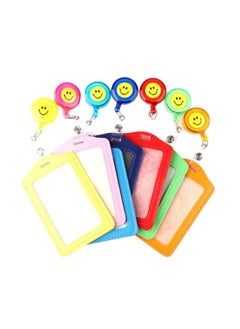 ORiTi 10-Piece Retractable Reel Badge Lanyard Tag Key Card Set Multicolour