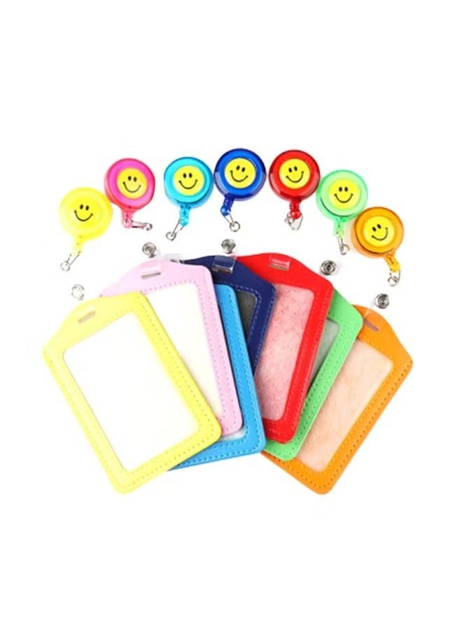 ORiTi - ORiTi 10-Piece Retractable Reel Badge Lanyard Tag Key Card Set Multicolour - Image 1