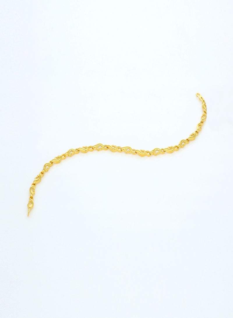 Malabar Gold and Diamonds 22 KT 916 Purity Gold Bracelet DZBR022Y7  - Image 3