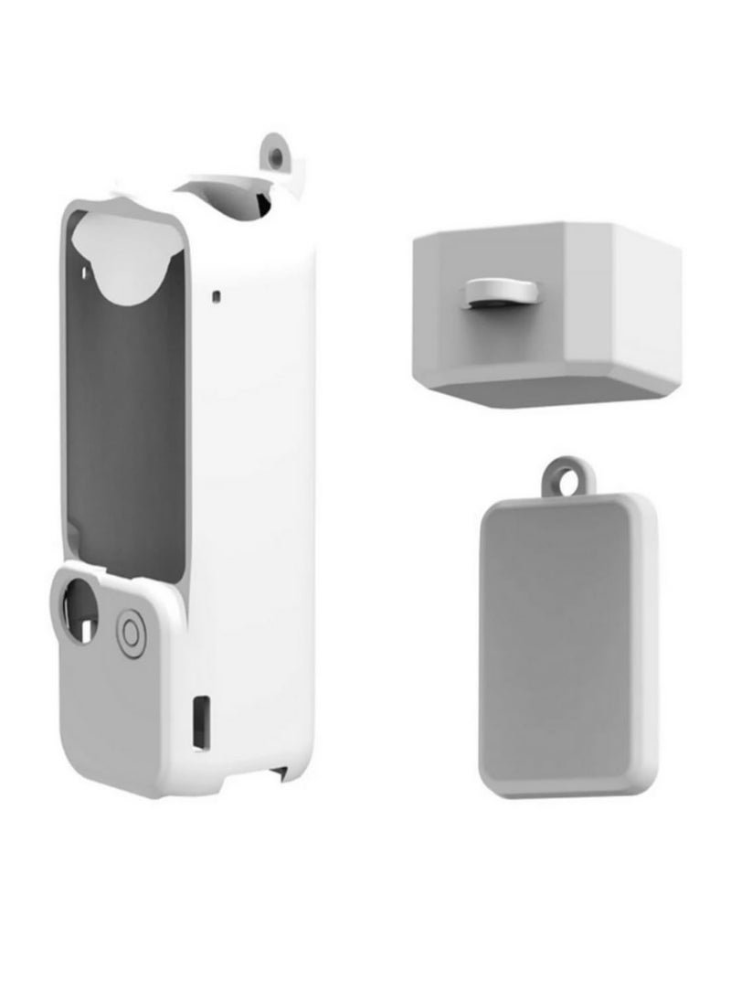Generic For DJI Osmo Pocket 3 Protective Cover Combo Silicone Camera Case Lens Cap Screen Cover Set Dustproof Scratchproof Skin Shell Body Lens Touch Screen Protector for Photographers Outdoor  - Image 1