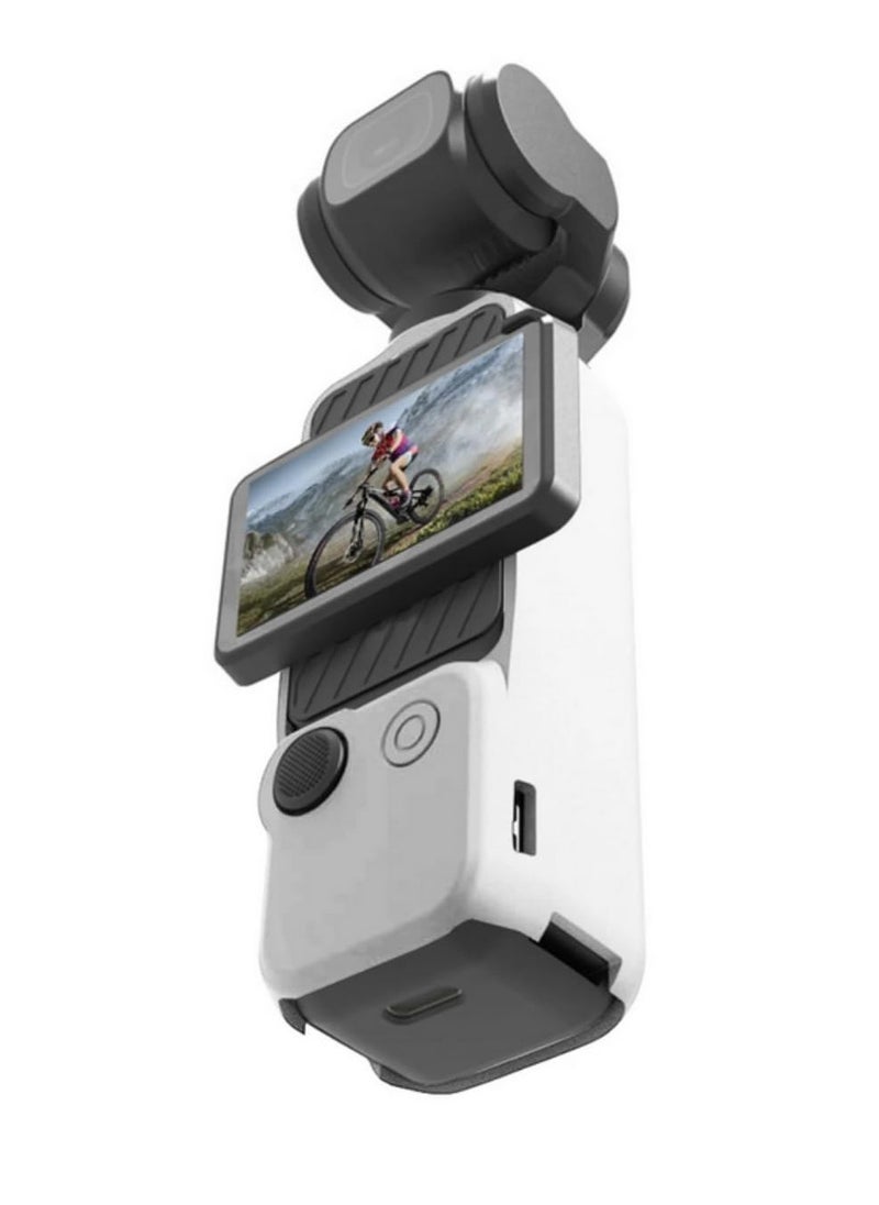 Generic For DJI Osmo Pocket 3 Protective Cover Combo Silicone Camera Case Lens Cap Screen Cover Set Dustproof Scratchproof Skin Shell Body Lens Touch Screen Protector for Photographers Outdoor  - Image 3