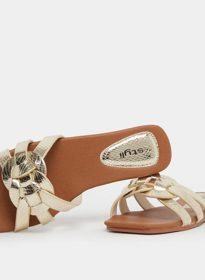 Styli Styli Braided Flat Sandals