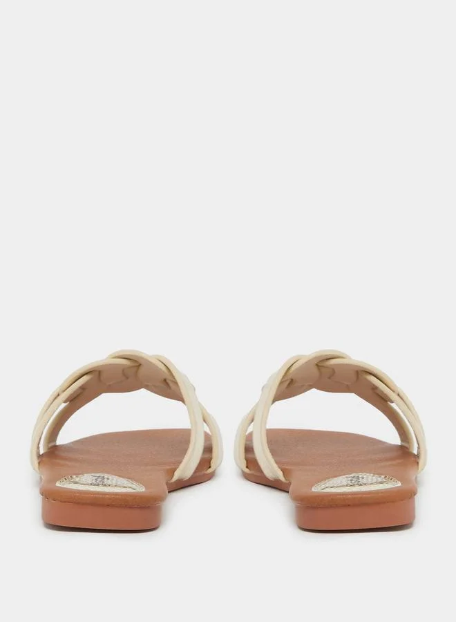 Styli Styli Braided Flat Sandals