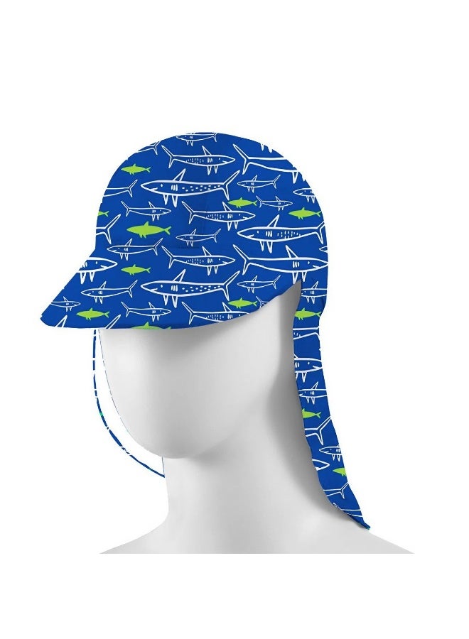 Slipstop قبعة شمسية للأطفال من سليبستوب جوز جونيور (زرقاء، مقاس واحد) - Image 2