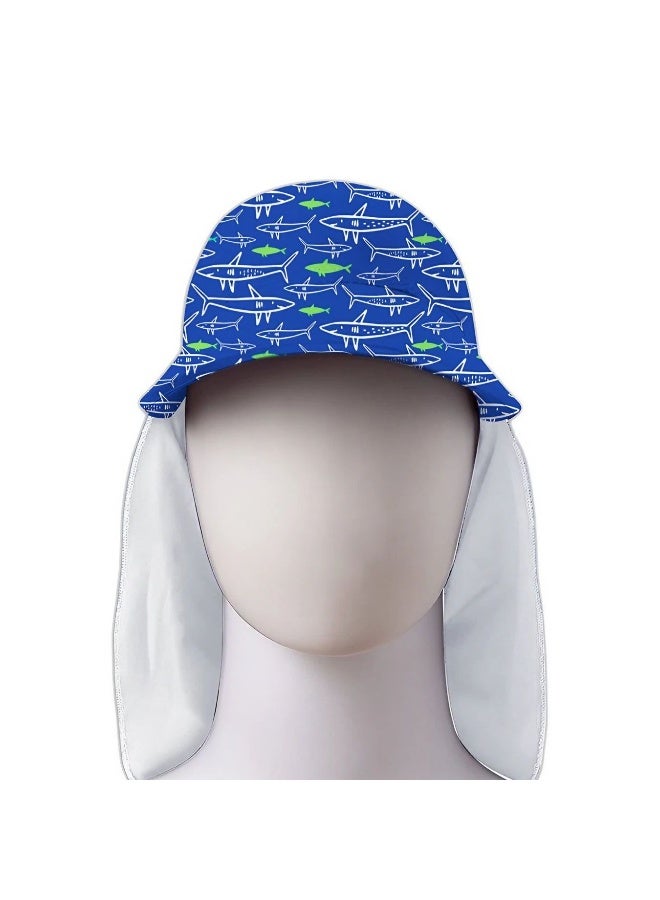 Slipstop قبعة شمسية للأطفال من سليبستوب جوز جونيور (زرقاء، مقاس واحد) - Image 1
