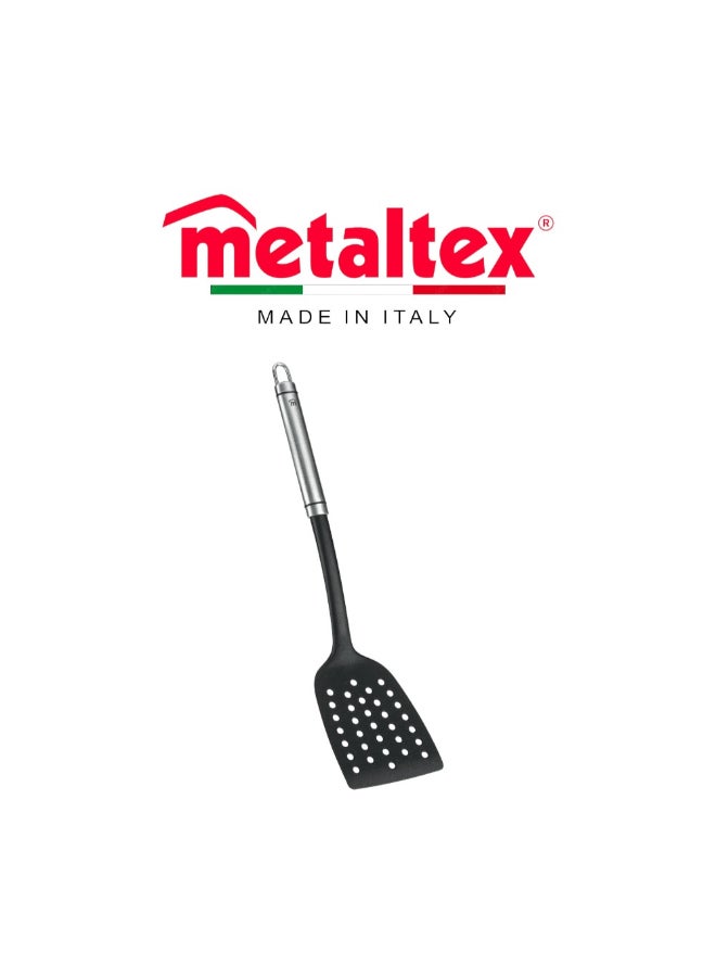Metaltex ملعقة تقديم ميتالتكس هونور 35 سم ، ملعقة مطبخ من الفولاذ المقاوم للصدأ مع مقبض بلمسة ناعمة ، أداة طهي وتقديم متينة & مصفاة ميتالتكس هونور 35 سم ، مقبض من الفولاذ المقاوم للصدأ مع مقبض بلمسة ناعمة ، ملعقة مصفاة مثقوبة للقلي والتصريف والطهي ، أداة مطبخ متينة & ملعقة تقليب ميتالتكس هونور 35 سم ، ملعقة مطبخ من الفولاذ المقاوم للصدأ مع مقبض بلمسة ناعمة ، أداة طهي متينة للقلي والتقديم حزمة - Image 4