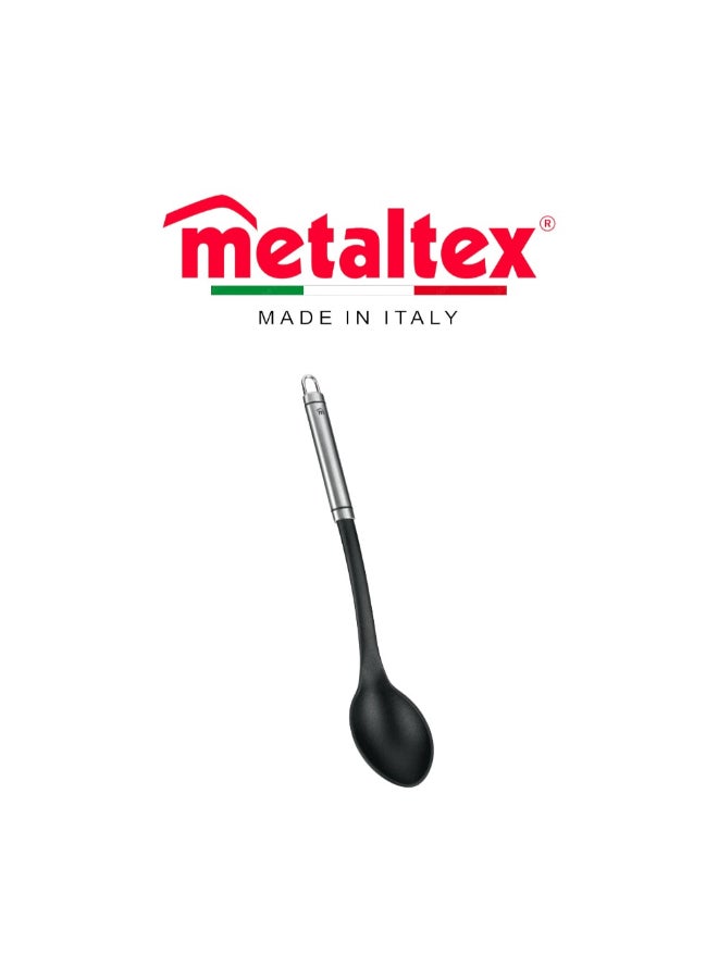 Metaltex ملعقة تقديم ميتالتكس هونور 35 سم ، ملعقة مطبخ من الفولاذ المقاوم للصدأ مع مقبض بلمسة ناعمة ، أداة طهي وتقديم متينة & مصفاة ميتالتكس هونور 35 سم ، مقبض من الفولاذ المقاوم للصدأ مع مقبض بلمسة ناعمة ، ملعقة مصفاة مثقوبة للقلي والتصريف والطهي ، أداة مطبخ متينة & ملعقة تقليب ميتالتكس هونور 35 سم ، ملعقة مطبخ من الفولاذ المقاوم للصدأ مع مقبض بلمسة ناعمة ، أداة طهي متينة للقلي والتقديم حزمة - Image 2