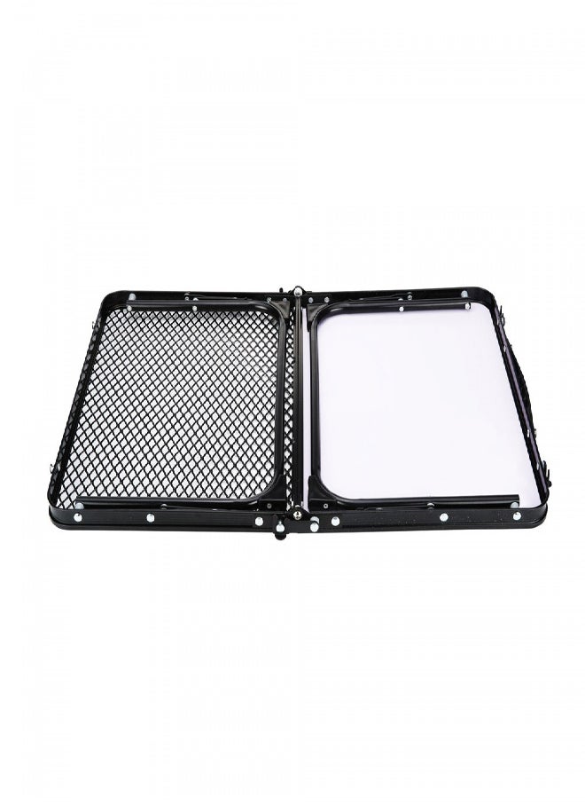AL SANIDI Aluminum Dish Drying Rack Table, Foldable Table for Outdoor and Home Gardens, Black, Size 40*60*26 Cm  - Image 2
