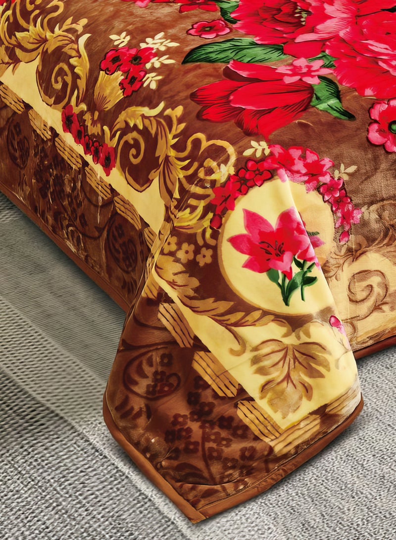 Ming Li 6Kg Luxury Plush Fleece Blanket, Bed Blanket King Size 220 x 240 cm Soft, Warm, Weighted Floral Embossed Blanket for Bed - Image 4