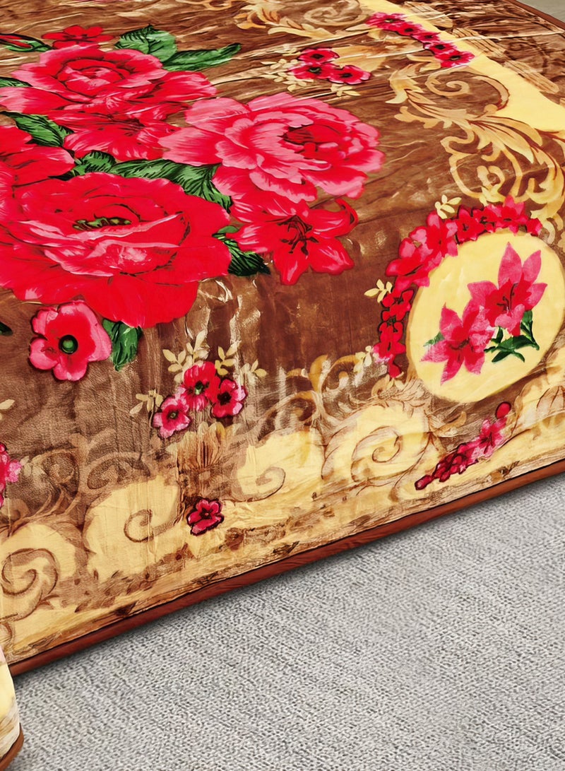 Ming Li 6Kg Luxury Plush Fleece Blanket, Bed Blanket King Size 220 x 240 cm Soft, Warm, Weighted Floral Embossed Blanket for Bed - Image 3