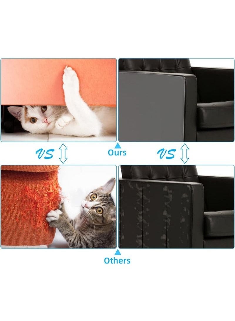 كِينْسُون أثاث الحيوانات الأليفة البلاستيكية المضادة للخدش ملصقات القط أريكة ملصقات شفافة مضادة للخدش ، لفة 20 * 300 سم للجلود والأثاث - Image 5