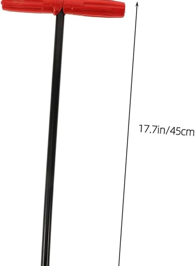 خطاف حديد التسليح بمقبض مطلي لرفع أغطية الفتحات والأبواب، أداة سحب متعددة الأغراض - Image 3