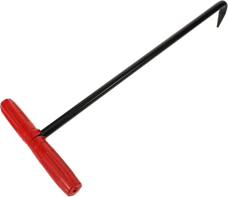 خطاف حديد التسليح بمقبض مطلي لرفع أغطية الفتحات والأبواب، أداة سحب متعددة الأغراض - Image 2