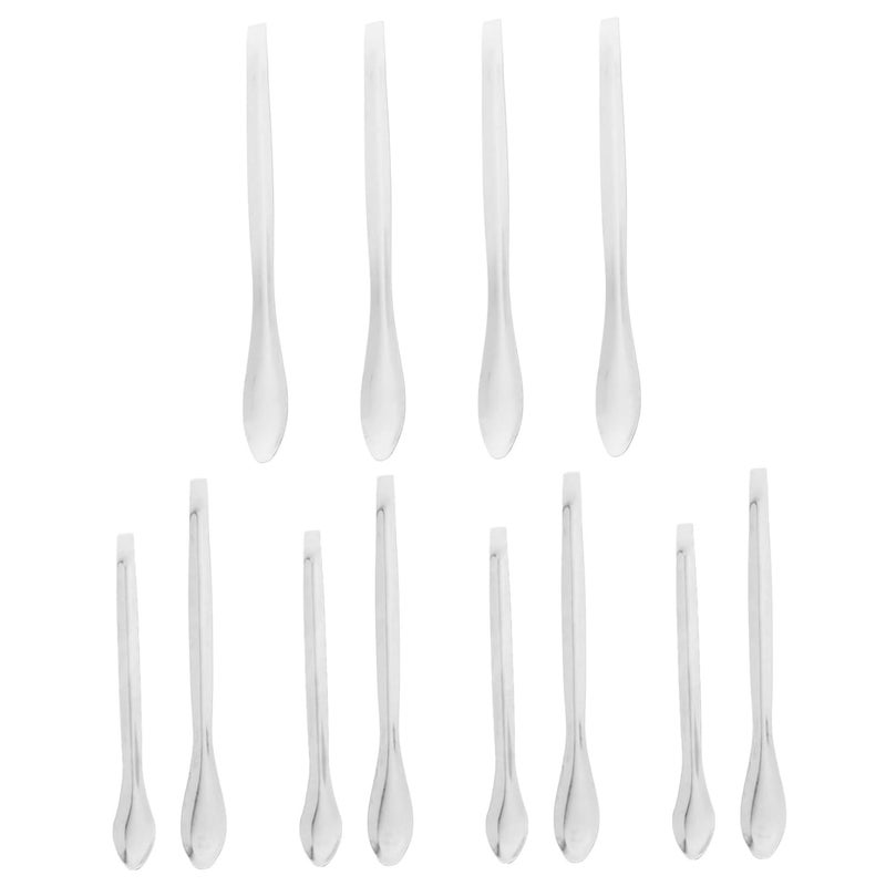 Healifty 24pcs Stainless Steel Laboratory Scoop for Accurate Measuring and Sampling Reagent Mixing Spoons for - Image 5