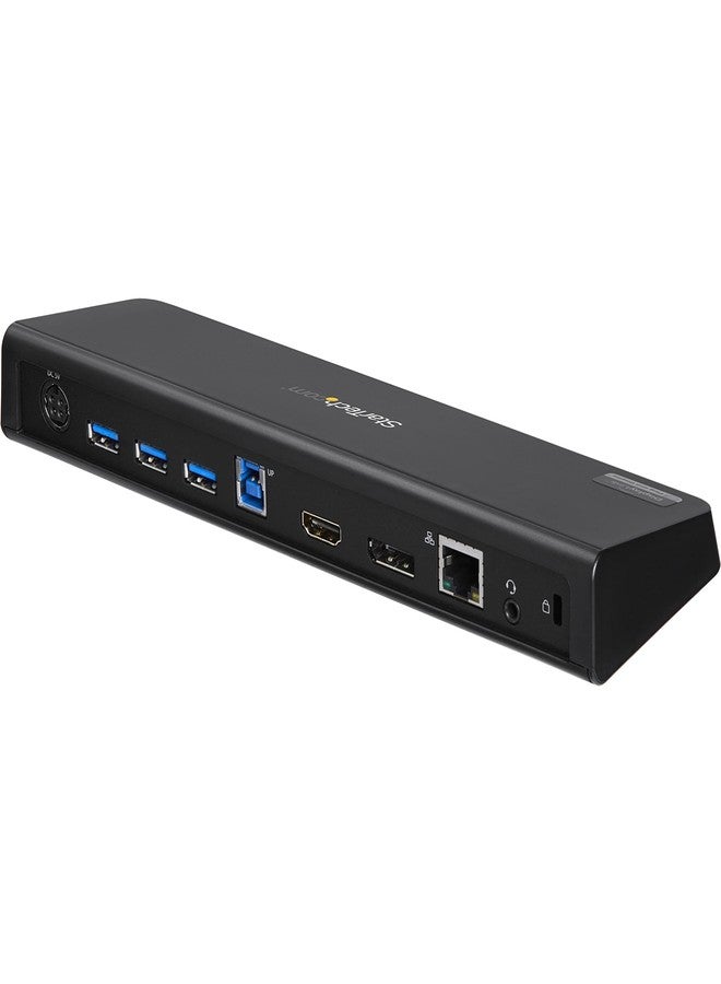 StarTech.com USB 3.0 Docking Station Dual Monitor with HDMI & 4K DisplayPort - USB 3.0 to 4x USB-A, Ethernet, HDMI and DP - USB Type A Universal Laptop Docking Station for Mac & Windows (USB3DOCKHDPC) - Image 3