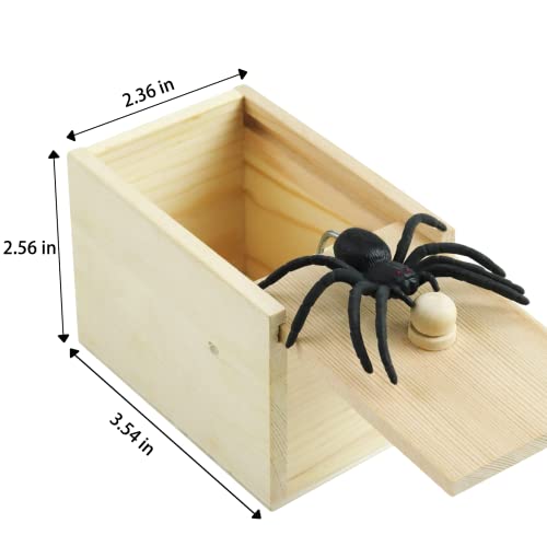 Oiuros Spider Prank Scare Box Handmade Fun Practical Surprise Joke Boxes Hilarious Halloween Spoof Gift Box for Adults Kids - Image 5