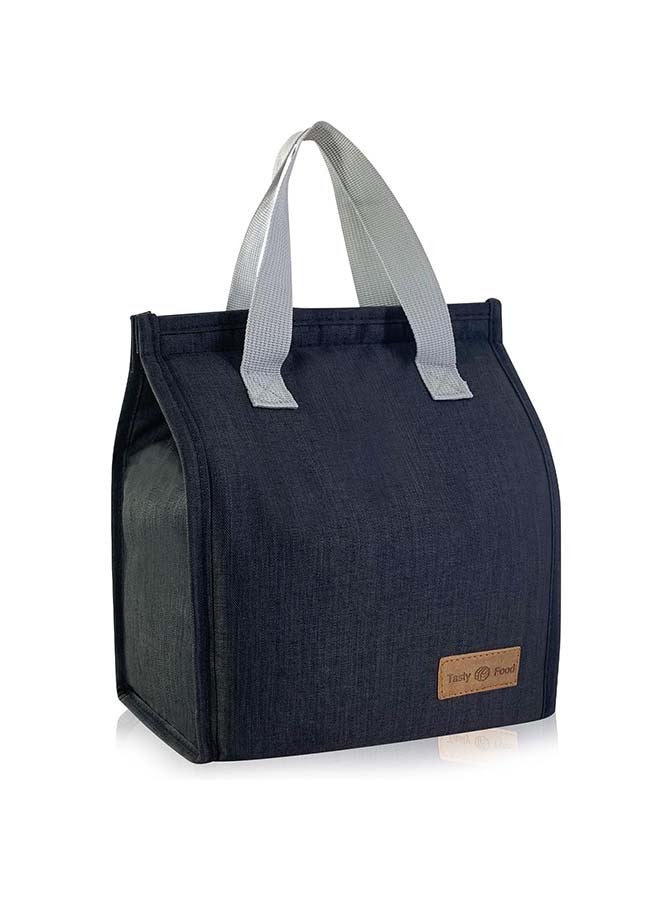 VIUAUAX حقيبة غداء، حقيبة غداء معزولة للنساء والرجال والأطفال، حقيبة غداء معزولة قابلة لإعادة الاستخدام، حقيبة غداء بينتو بسيطة ومضادة للتسرب، حقيبة غداء معزولة، للطلاب، الرجال، النساء، الأماكن الخارجية، المكتب، النزهات (أسود) - Image 1