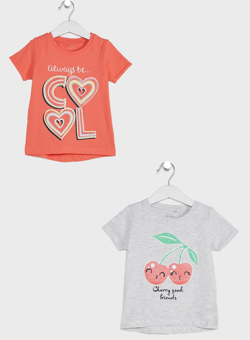 NAME IT Kids 2 Pack Assorted T-Shirt