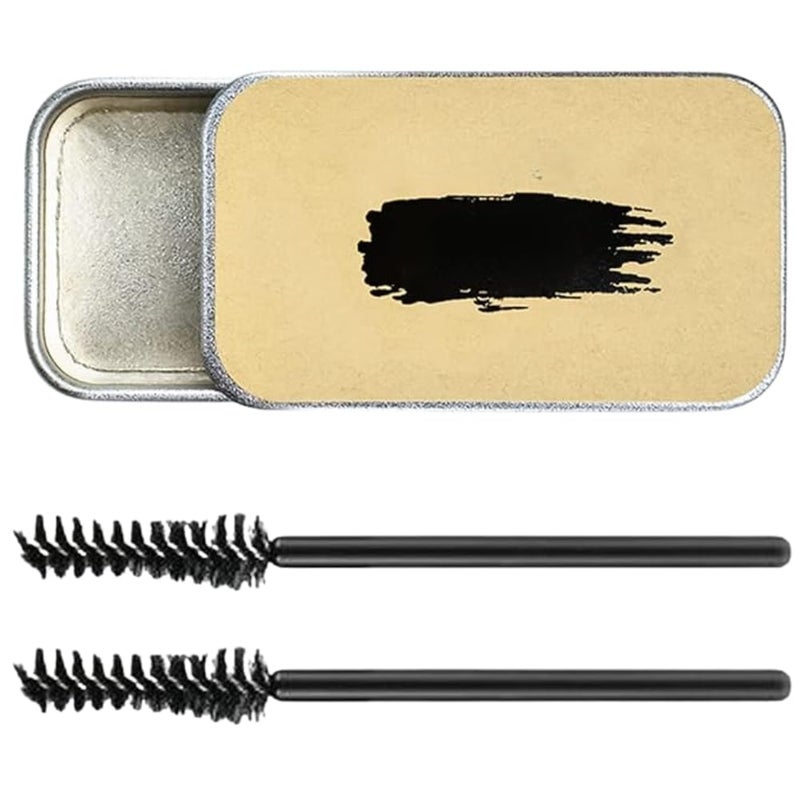 Waterproof Eyebrow Soap Kit (2 Pieces), Long Lasting, Transparent Eyebrow Fixed Lasting Eyebrow Setting Gel Waterproof Cream (Multishape).