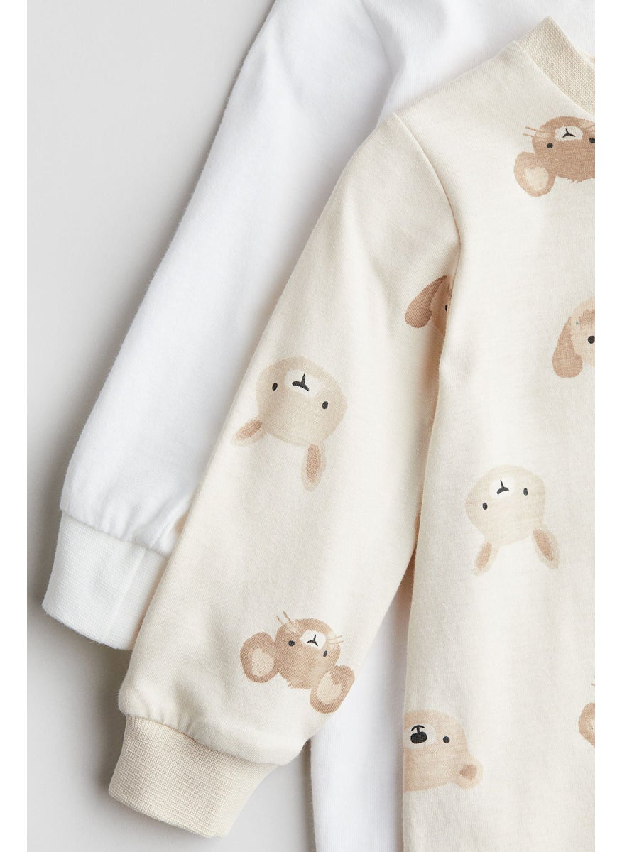 H&M 2-Pack Zip-Up Sleepsuits  - Image 2
