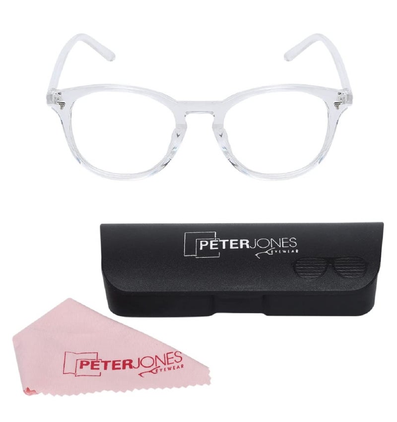 Peter Jones Round Anti Glare Reading Glasses for Men and Women | Computer Readers UV Protection lenses (AG004) - Image 5