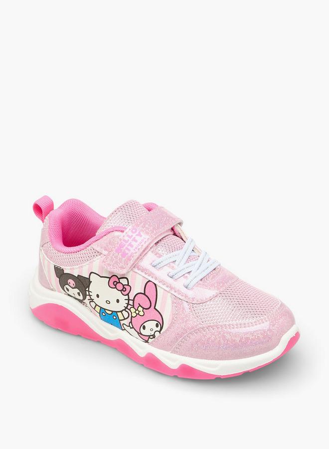 Hello Kitty Girls Hook & Loop Light-Up Sneakers - Image 2