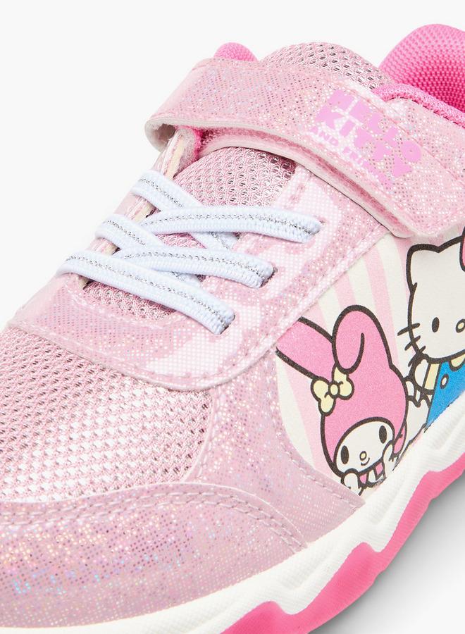 Hello Kitty Girls Hook & Loop Light-Up Sneakers - Image 4