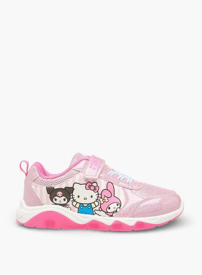 Hello Kitty Girls Hook & Loop Light-Up Sneakers - Image 3