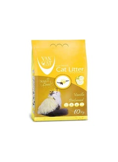 VAN CAT Van Cat White Bentonite Clumping Cat Litter Vanilla 10KG Compact Cat litter 