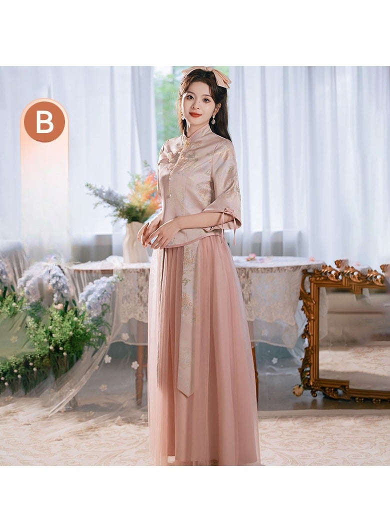 KUYING New Fashionable and Elegant Bridesmaid Dress  - Image 1