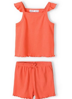 MINOTI Kids Girls Top And Short Set  - Image 2