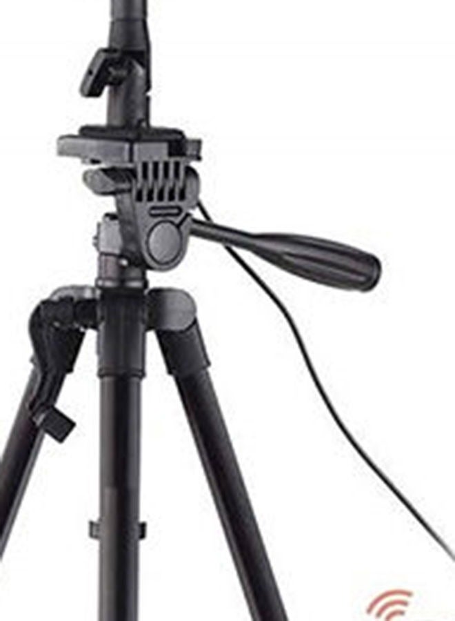 Dimmable 10-Inch LED Ring Light With Tripod Stand White/Black/Gold - Image 4