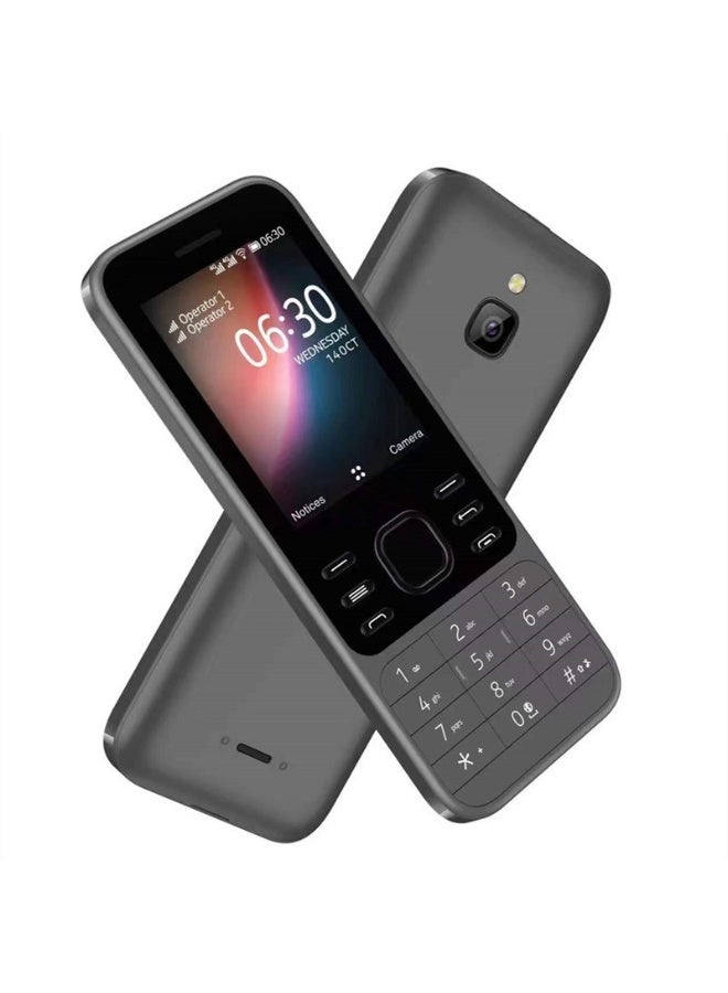 Generic Product Generics 6300 Black Feature Phone, 512MB RAM, 4GB Storage, 4G LTE, Dual SIM, 2.4-Inch Display, Wi-Fi, Bluetooth, FM Radio - Image 2