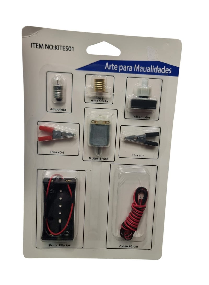 DANDY Diy Science Kit Bulb , Motor , Switch Set Of 8 - Image 2