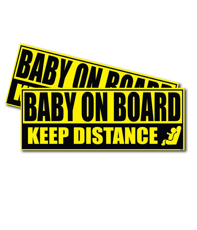 Wrapco Baby on Board Sticker | Infant on Board Decal | Child Safety Sign for Family Cars - Image 4